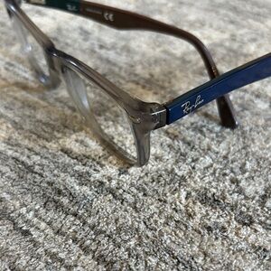 Ray-Ban Men's Clear Frame Eyeglasses with Blue - frames